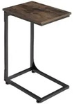 tectake Beistelltisch, Rost, Holzwerkstoff, Beton Optik, 30x63x40 cm, Wohnzimmer,