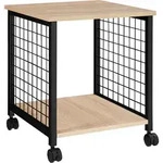 tectake Beistelltisch, Natur, Holzwerkstoff, Beton Optik, 40x48x40 cm, Wohnzimmer,