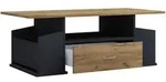 Mid.you Couchtisch Junata, Anthrazit, Honigeiche, Holzwerkstoff, 1 Schublade(n)