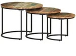vidaXL Satztische, Hellbraun, Holz, 60x45x105 cm, Wohnzimmer, Wohnzimmertische,