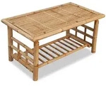 vidaXL Couchtisch, Braun, Naturmaterialien, Bambus, Rechteckig,Rechteckig, 50x45x50