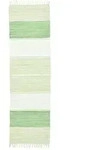 Theko Fleckerlteppich, Gr&uuml;n, Textil, Gestreift, Freiform, 70x250 cm, f&uuml;r