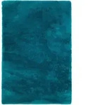 Obsession Hochflorteppich My Curacao, Petrol, Textil, Uni, rechteckig, 120x170 cm,