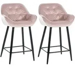 CLP Barhocker, Pink, Metall, 54x93.5x57.5 cm, Esszimmer, Barm&ouml;bel, Barhocker