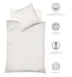 Fleuresse Bettw&auml;sche Provence, Creme, Textil, Uni, 240x220 cm, pflegeleicht,