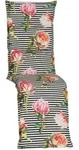 Gardenson Relaxsesselauflage, Schwarz, Textil, Blume, F&uuml;llung: Schaumstoff,
