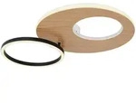 Globo Led-Deckenleuchte, Opal, Schwarz, Wei&szlig;, Dunkelbraun, Metall, Kunststoff,