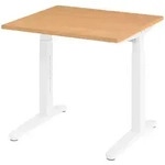 b&uuml;m&ouml; Schreibtisch, Buche, Wei&szlig;, Holzwerkstoff, Nachbildung,Buche,...