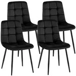 CLP Stuhl, Schwarz, Metall, 45x84x55 cm, Esszimmer, St&uuml;hle, Esszimmerst&uuml;hle,