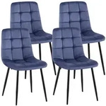 CLP Stuhl, Blau, Metall, 45x84x55 cm, Esszimmer, St&uuml;hle, Esszimmerst&uuml;hle,