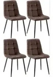 CLP Stuhl, Braun, Metall, 45x84x55 cm, Esszimmer, St&uuml;hle, Esszimmerst&uuml;hle,