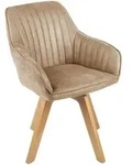 riess-ambiente Stuhl, Beige, Champagner, Holz, 62x84x62 cm, Esszimmer, St&uuml;hle,