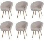 MCW Esszimmerstuhl, Beige, Grau, Textil, 61x80x56 cm, Esszimmer, St&uuml;hle,