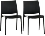 CLP Gartenstuhl, Schwarz, Kunststoff, 44x81x50 cm, Gartenm&ouml;bel, Gartenst&uuml;hle,