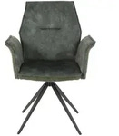 P & B Armlehnstuhl, Gr&uuml;n, Schwarz, Metall, Textil, eckig, 65x92x64 cm, Typenauswahl,