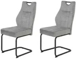 Hela Vertriebs GmbH Schwingstuhl-Set, Anthrazit, Metall, 47x99x61 cm, Esszimmer,