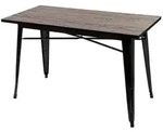 MCW Esszimmertisch, Dunkelbraun, Metall, 120x76x60 cm, Esszimmer, Tische,...