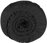 Boxspring-Spannleintuch, Schwarz, Textil, 100x200 cm, f&uuml;r Wasserbetten geeignet,