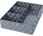 Wenko Organizer, Grau, Kunststoff, 32x10x32 cm, mit mehreren F&auml;chern, Ordnen &