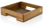 AdHoc Tablett Serve Sqaure, Holz, Akazie, Walnuss, 25x6x25 cm, Tischkultur &