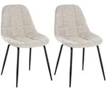 CLP Stuhl, Creme, Metall, 46x82x52 cm, Esszimmer, St&uuml;hle, Esszimmerst&uuml;hle,