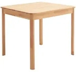P & B Esstisch, Kernbuche, Holz, Kernbuche, massiv, quadratisch, 80x76x80 cm,...