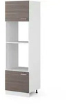 Vicco Mikrowellenschrank, Grau, Wei&szlig;, Holzwerkstoff, 1 F&auml;cher, Rechteckig,