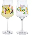 Ritzenhoff Spritzerglas Sommertau, Gelb, Gr&uuml;n, Rosa, Glas, 2-teilig, 544 ml,