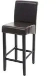 MCW Barhocker, Braun, Leder, 39x105x53 cm, Esszimmer, Barm&ouml;bel, Barhocker