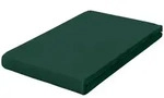 Schlafgut Spannbetttuch Frottex, Dunkelgr&uuml;n, Textil, 130x200 cm, Gr&uuml;ner Punkt,