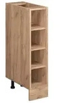 Vicco K&uuml;chenregal, Honigeiche, Honigeiche, Holzwerkstoff, 3 F&auml;cher,...