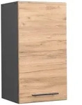 Vicco H&auml;ngeschrank, Honigeiche, Anthrazit, Holzwerkstoff, 2 F&auml;cher,...