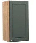 Vicco H&auml;ngeschrank, Gr&uuml;n, Honigeiche, Holzwerkstoff, 2 F&auml;cher, Rechteckig,