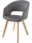 riess-ambiente Stuhl, Grau, Holz, Holz, 54x80x54 cm, Oeko-Tex&reg; Standard 100,