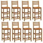 vidaXL Gartenbarhocker,, Braun, Holz, 36x110x42 cm, Gartenm&ouml;bel, Gartenst&uuml;hle,