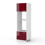 Vicco Mikrowellenschrank, Rot, Wei&szlig;, Holzwerkstoff, 1 F&auml;cher, Rechteckig,