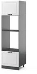 Vicco Mikrowellenschrank, Wei&szlig;, Anthrazit, Holzwerkstoff, 4 F&auml;cher,...