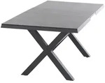 Siena Garden Gartentisch, Anthrazit, Titan, Metall, rechteckig, eckig, X-Form,