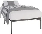 CLP Metallbett, Schwarz, Metall, 105.5x205.5 cm, Schlafzimmer, Betten, Metallbetten