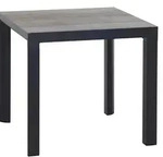 Siena Garden Gartentisch, Anthrazit, Graubraun, Metall, quadratisch, 80x74x80 cm,