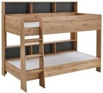 Boxxx Etagenbett, Eiche Artisan, Holzwerkstoff, 90x200 cm, Kinder- & Jugendzimmer,