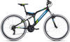 KS Cycling Mountainbike Fully Zodiac 632M, Blau, Schwarz, Metall, 180x70x100 cm,