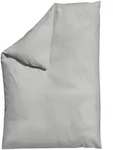 Schlafgut Bettdeckenbezug Woven Satin, Hellgrau, Textil, Uni, 135-140x200 cm,