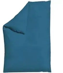 Schlafgut Bettdeckenbezug Woven Satin, Blaugrau, Textil, Uni, 135-140x200 cm,