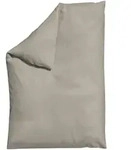 Schlafgut Bettdeckenbezug Woven Satin, Taupe, Textil, Uni, 135-140x200 cm, Textiles