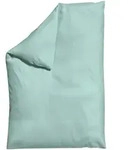 Schlafgut Bettdeckenbezug Woven Satin, Pastellblau, Textil, Uni, 135-140x200 cm,