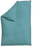 Schlafgut Bettdeckenbezug Woven Satin, Blaugrau, Textil, Uni, 135-140x200 cm,