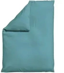 Schlafgut Bettdeckenbezug Woven Satin, Pastellblau, Textil, Uni, 155x220 cm,...