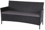 MCW 3-Sitzer, Anthrazit, Grau, Kunststoff, 154x82x60 cm, Gartenm&ouml;bel,...