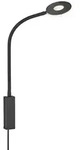 Fischer & Honsel Led-Wandleuchte Cama, Schwarz, Metall, F, 15 cm, Schnurschalter,